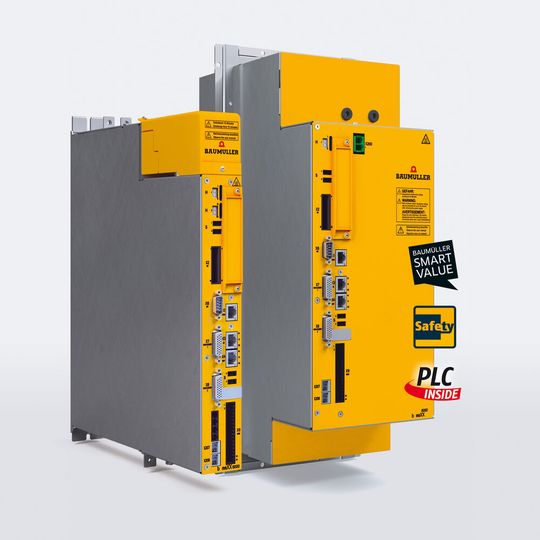 Als wichtigste Neuheit im Produktportfolio zeigt Baumüller neben der aktuellen Baureihe B Maxx 5000 seine zukünftige Servoregler-Generation B Maxx 6000.  Hannover Messe 2023: Halle 7, Stand A28(Bild:  Baumüller)