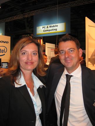 Marion Protschka von Azlan mit Michael Goerner von Tech Data (Archiv: Vogel Business Media)