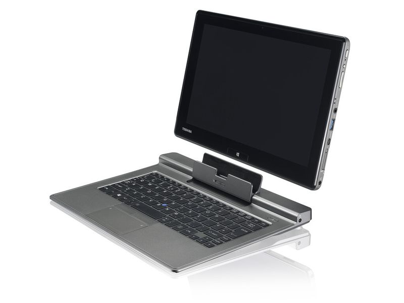 Die anwesenden Händler haben den Toshiba Portégé Z10t – Notebook-/Tablet-Zwitter mit abnehmbarer Tastatur – zum Product Champion gewählt... (Toshiba)