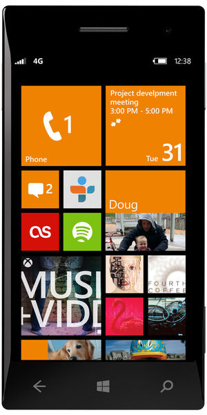 Wird das Windows Phone auch geschäftlich genutzt, können anstehende Termine prominent ganz oben platziert werden. (Archiv: Vogel Business Media)