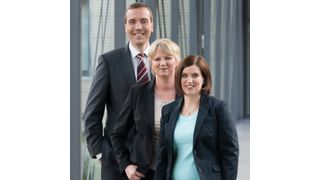Die Preisträger des Deutschen Zukunftspreises: Dr. Peter Eisner, Katrin Petersen und Dr. Stephanie Mittermaier (Bild: Ansgar Pudenz/Deutscher Zukunftspreis)