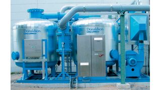 Mehrplätziges Filtergehäuse in einem warmregenerierenden Adsorptionstrockner von Donaldson mit einem Leistungsspektrum von bis zu 80 000 m³/h. (Bild: Donaldson)