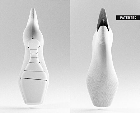 Der Spitzenschuh für klassisches Ballett und zeitgenössischen Tanz soll fünf mal länger halten als herkömmliche Ballettschuhe und die Schmerzen drastisch reduzieren. Durch die 3D-gedruckte Sohle in Kombination mit einem Obermaterial werden neue Möglichkeiten der Bewegung geschaffen.(Bild:  act‘ble/ Purmundus Challenge)