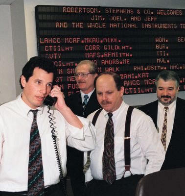 Börsengang: National Instruments wird an der NASDAQ in New York notiert.  (Bilder: National Instruments)