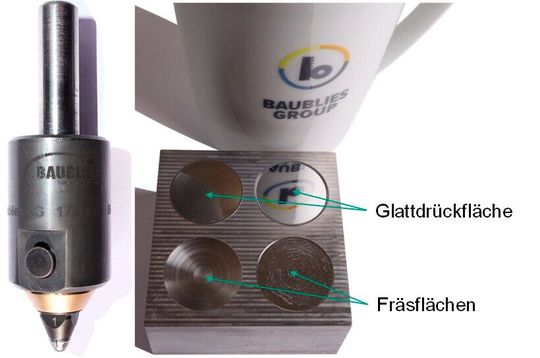 Researchers at the TU Berlin have investigated whether polycrystalline diamond tools (left) can be used to optimise the surfaces of hardened steel components. This is a comparison of the results with those of milling. Researchers at the TU Berlin have investigated whether polycrystalline diamond tools (left) can be used to optimise the surfaces of hardened steel components. This is a comparison of the results with those of milling.