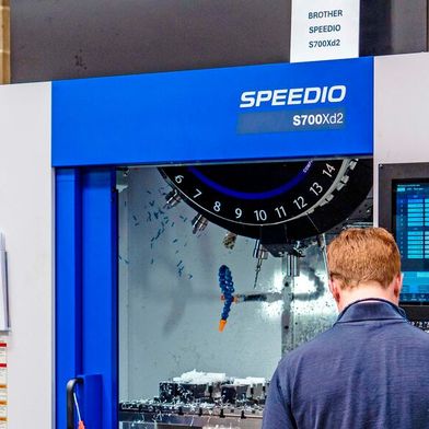 The Brother Speedio in action (Source: Whitehouse Machine Tools )