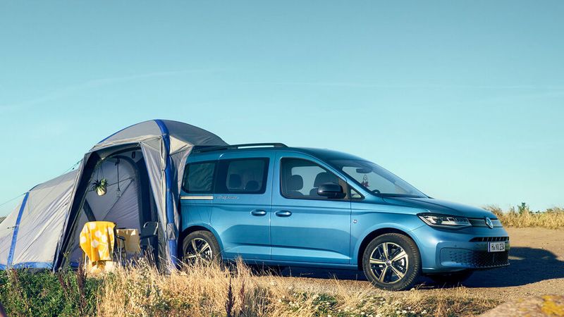 Das kompakte Reisemobil ist das erste auf Basis des Modularen Querbaukasten (MQB) des Wolfsburger Konzerns. (Bild: VW)