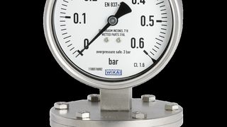 Druckmessgerät mit Plattenfeder Typ 432.50 (Bild: Wika/www.Foto-Ziemlich.de)