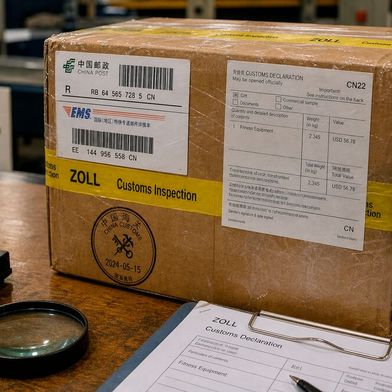 Weil der Aufwand bei der Abwicklung von Kleinpaketen aus Online-Bestellungen von Temu, Aliexpress & Co. aus China immer größer wird, hat das EU Parlament beschlossen, ab 1. November eine Bearbeitungsgebühr zu erheben ... (Bild: KI-generiert)