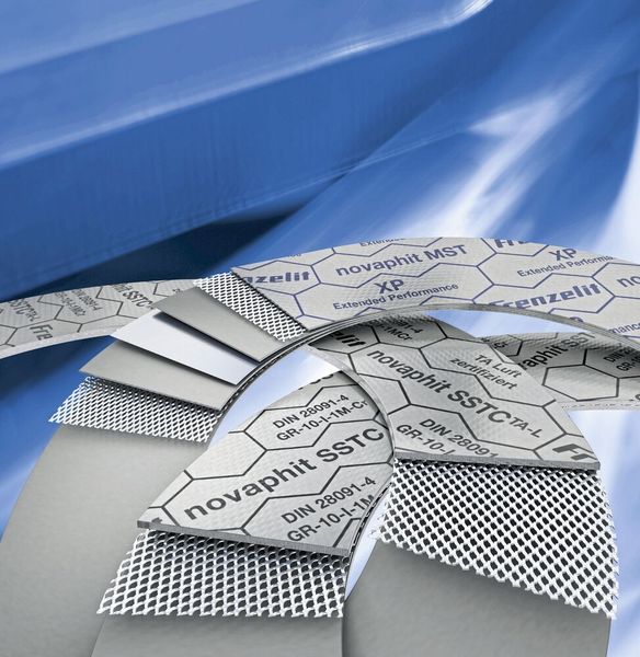 Streckmetalleinlage und XP-Technologie gewährleisten in Novaphit-Dichtungen eine optimierte Flächenpressung, minimalen Masseverlust und hohe Dichtheit bei Hochtemperaturanwendungen.   (Frenzelit)