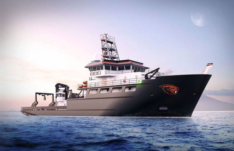 Das Forschungsschiff RCRV wird zur Erforschung und Beobachtung des Ökosystems an der Meeresküste eingesetzt und soll die Meereskunde an der Küste fördern und voranbringen.  (Orgeon State University)