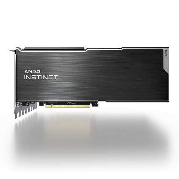 Die GPU „AMD Instinct“ erlaubt ein schnelleres Arbeiten, bestätigt der Anwender Northern Data.  (AMD)