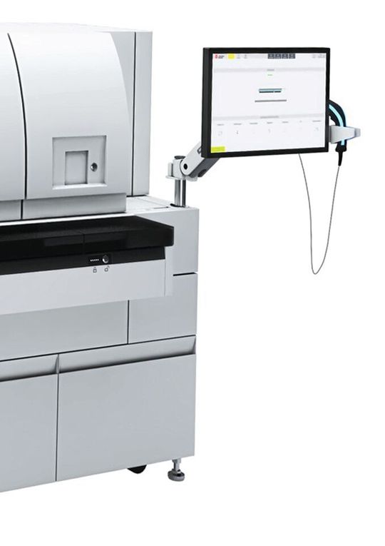 Das DxI 9000 Access-Immunassay-Analysensystem bietet nach Angaben des Unternehmens den branchenweit höchsten Durchsatz pro Standfläche. Das DxI 9000 Access-Immunassay-Analysensystem bietet nach Angaben des Unternehmens den branchenweit höchsten Durchsatz pro Standfläche.