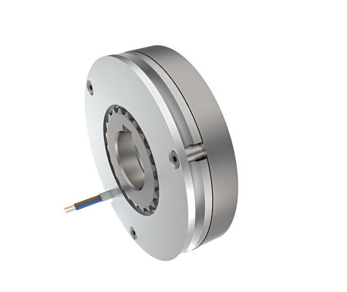 Die Bremsen Roba Servostop sind sehr leicht und bauen schlank. Daneben sind sie so ausgelegt, dass der Bauraum optimal ausgenutzt und möglichst viel Energie eingespart wird. (Bild: Mayr Antriebstechnik)