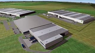 In den kommenden Jahren will Goodman mit dem Munich Airport Logistics Centre einen der größten zusammenhängenden Logistikparks bei München schaffen. Grafik: Goodman (Archiv: Vogel Business Media)