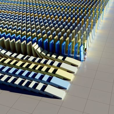 Unternehmen unterschätzen den Dominoeffekt von Cyberattacken, Infrastruktur-Ausfällen etc. (Bild: © Peter Hansen - stock.adobe.com)