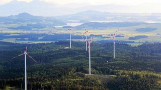Windpark in den österreichischen Alpen (Bild: Westermo)