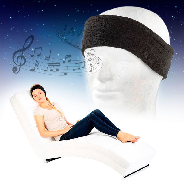 Bei den Bluetooth Kopfhörern zum Schlafen kommt die Musik direkt aus dem Stirnband.
Preis: 24,95 Euro
 (Monsterzeug)