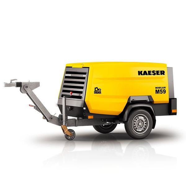 Lightweight version of M59: The brand new Hatz diesel engine from the M59 is perfectly suited to this Made in Germany concept. (Kaeser)