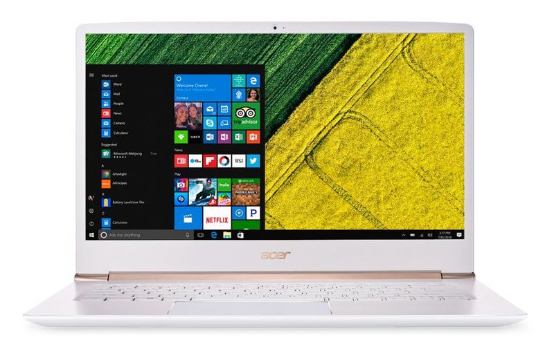 Das günstigere aber dafür auch dickere Swift 5 gibt es auch in Weiß. (Acer)