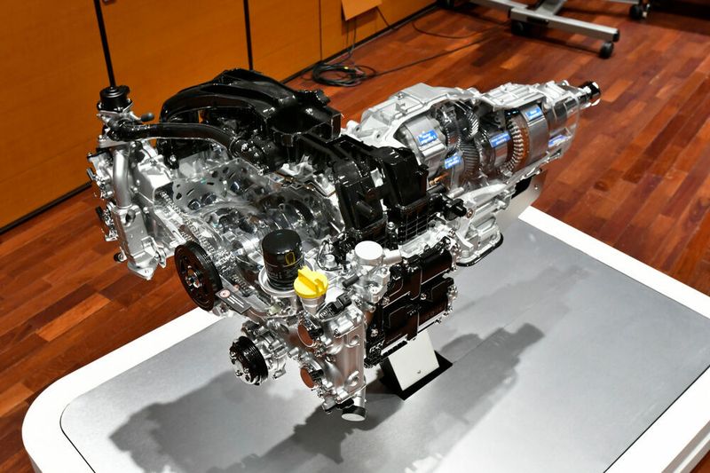 Teil der E-Strategie: Der E-Boxer kombiniert einen Boxermotor mit E-Motoren. (Subaru)