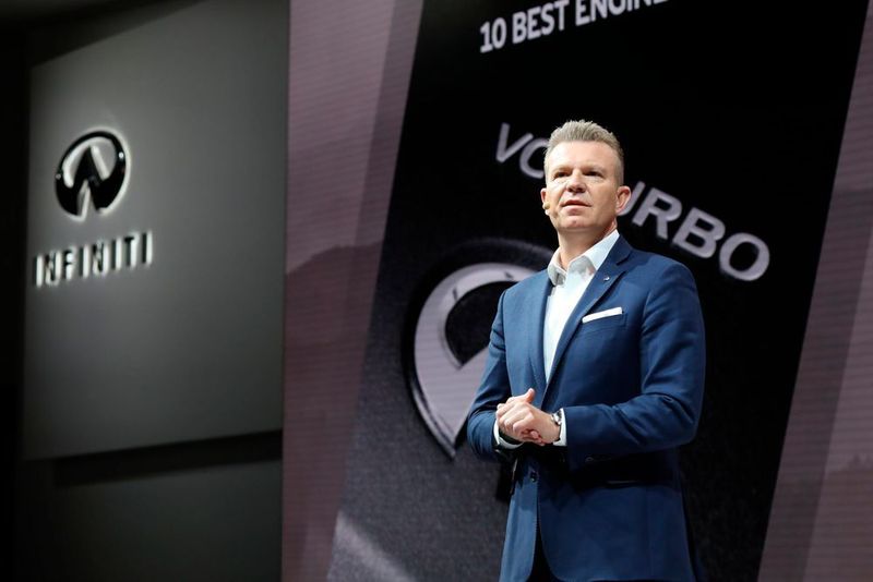 Seine erste große Amtshandlung hatte der neue Infiniti-Chef Christian Meunier in Detroit. Für die Premium-Japaner ist der US-Markt sehr wichtig. (NAIAS)