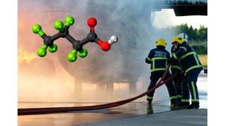 Kurzkettige PFAS wie Perfluorbutansäure gelangen beispielsweise über Feuerlöschschäume in die Umwelt und bauen sich nur sehr langsam oder gar nicht ab.  (Bild: burnstuff2003_AdobeStock)