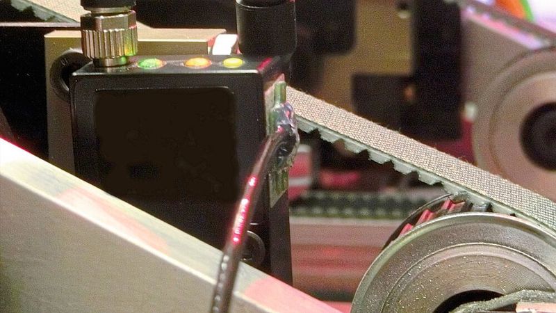 MSR165-Datenlogger bei einer Messung am Sensor der neuen Maschine: Der Ausfallgrund – zu hohe Beschleunigungen – konnte dank der Daten­logger rasch ermittelt werden. (Bild: MSR)