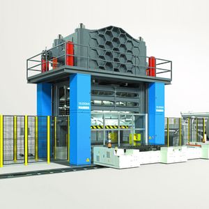 Die Prozessüberwachung  dank der Consenses-Industrie- messtechnik ist auch  Enabler für eine Presse für  die Fertigung von Bauteilen,  die eine Dicke von   < 0,1 Millimetern aufweisen.  Die Rede ist von Bipolarplatten.(Bild:  Andritz Kaiser)