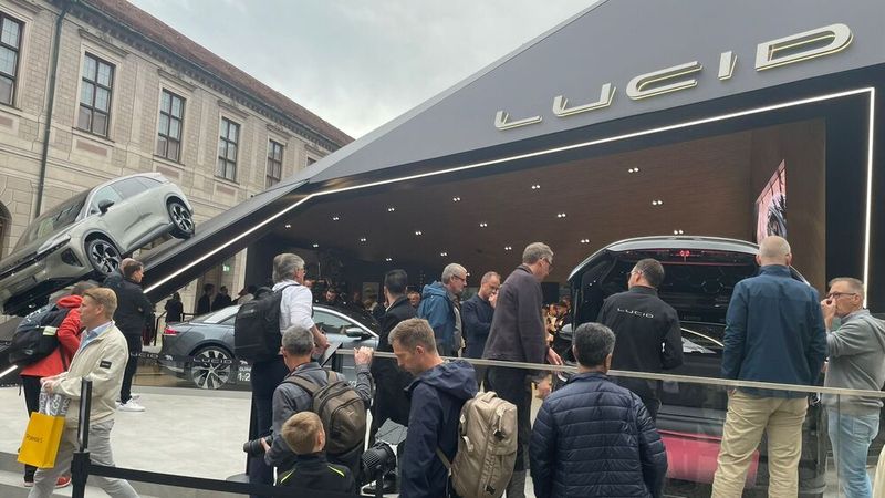 Der kalifornische Hersteller hat die IAA genutzt, um die Marke Lucid bekannter zu machen.  (Bild: Grimm – VCG)
