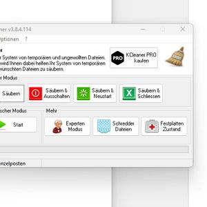 Die Oberfläche ist übersichtlich und ermöglicht auch für Anfänger das schnelle und einfache Bereinigen von Datenmüll.(Bild:  Joos (Screenshot))