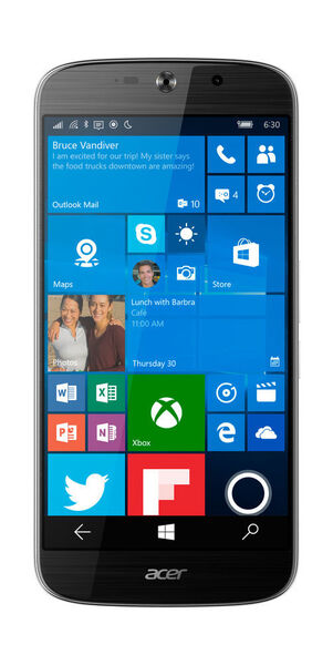 Das Windows-10-Mobile-Smartphone Liquid Jade Primo von Acer verfügt über einen Full-HD-OLED-Screen mit 5,5 Zoll Diagonale. Dahinter sitzt ein Mainboard mit dem Hexacore-ARM-Prozessor Snapdragon 808 von Qualcomm. (Acer)