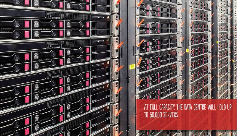 Abbildung 5: In vollem Ausbau bietet das Datacenter Platz für 50.000 Server-Einheiten. (Bild: Rackspace)