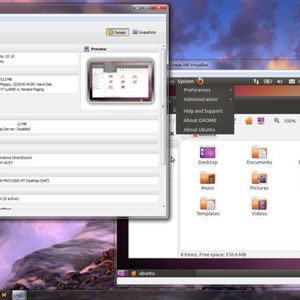 Auf Windows 7 läufteine  Ubuntu 10.10 VM; Quelle Virtual Box Communitiy