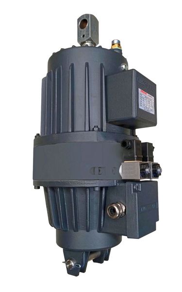 Die elektrohydraulischen Lüftgeräte mit Zahnradpumpe überzeugen mit einer hohen Energieeffizienz, da bei geöffneter Bremse die Leistungsaufnahme sehr niedrig ist.  (Bild: Ringspann)