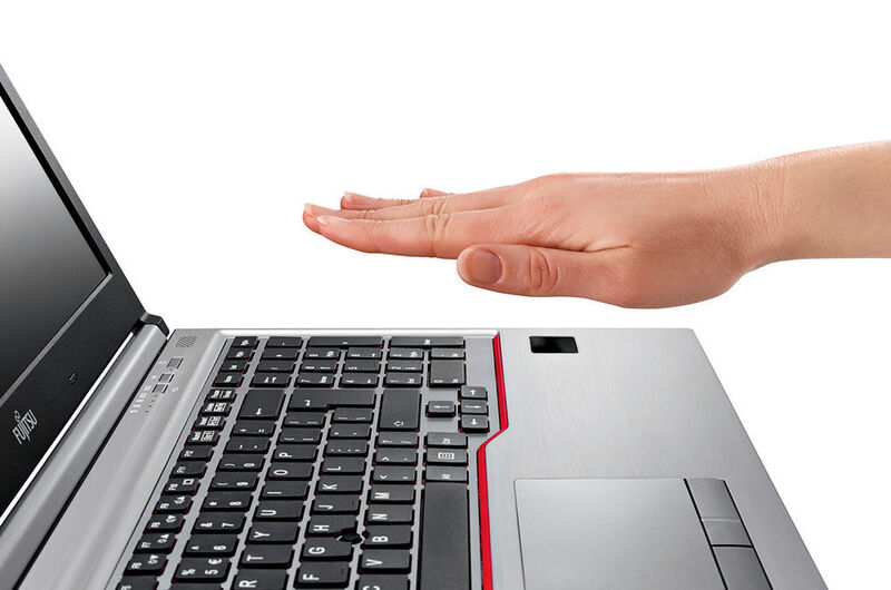 Fujitsu hat seine Devices mit Handvenen-Scannern ausgestattet; hier die mobile Workstation 