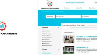 Die Repositionierung von Gebrauchtmaschinen.de wartet nicht nur im neuen Gewand sondern auch mit aktualisierter Funktionalität auf. (Gebrauchtmaschinen.de)