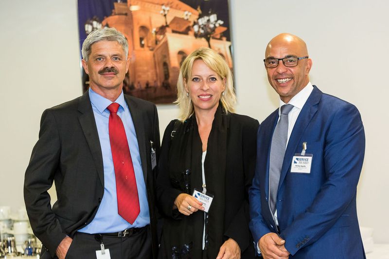 Erstmals dabei als Sponsor des Service Awards war Continental Aftermarket mit (v. li.) Michael Schindler, Andrea Polomski und Markus Aquilla. (Stefan Bausewein)