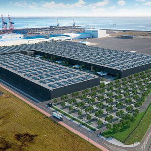 Alle Hallendächer werden von P3 mit Photovoltaikanlagen ausgestattet, weil der neue P3 Park auch in Sachen Umweltschutz und Nachhaltigkeit ein Vorzeigeobjekt sein soll.(Bild:  P3)