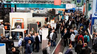 Auf der Euroblech 2018 zeigen 1.507 Aussteller aus 40 Ländern die neuesten Innovationen der Blechbearbeitung. (Mack Brooks Exhibitions)