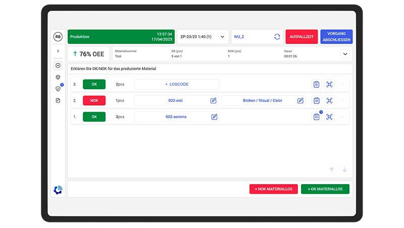 Messung der Gesamtanlageneffektivität (OEE): Steigerung der Produktionseffizienz durch die Analyse von Verfügbarkeit, Qualität und Produktionsleistung. (Bild: Comarch Software und Beratung AG)