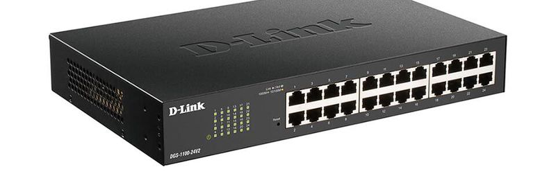 Der 24-Port-Switch DGS-1100-24PV2 mit zwölf PoE-Ports ist das Highlight der DGS-1100V2-Serie von D-Link.