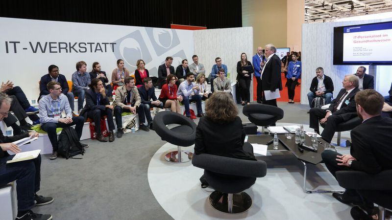 In einer weiteren IT-Werkstatt ging es um die IT-Personalnot im Gesundheitswesen. (Messe Berlin GmbH)