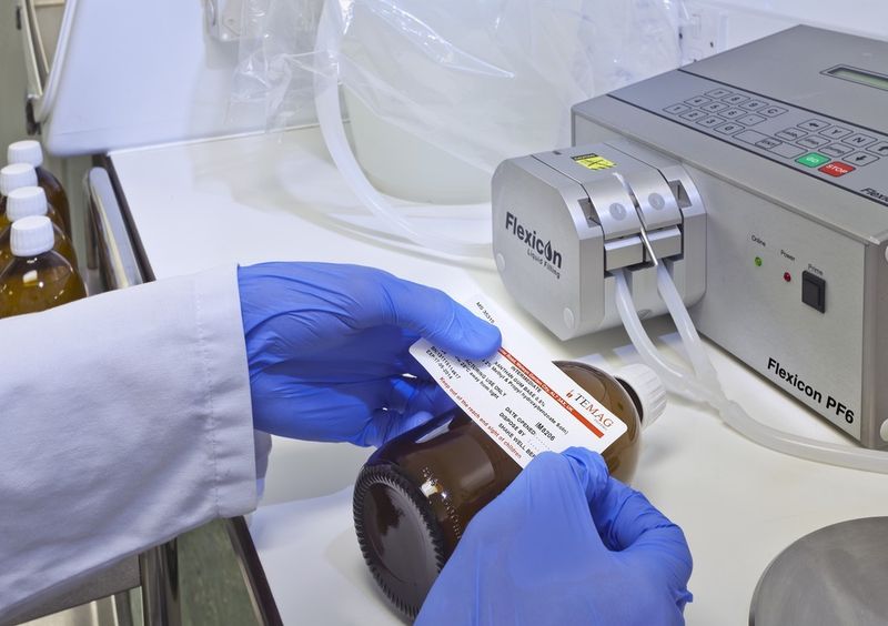 The speed, accuracy and repeatability of a Flexicon PF6 tabletop peristaltic filling machine from Watson-Marlow Pumps Group is helping a Hertfordshire-based supplier of customised medicinal products improve its process strategy (Picture: Watson-Marlow Pumps)