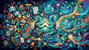 Dank KI und KI-Agenten sollen Patienten das Gefühl bekommen, mit einer vernetzten Organisation zu interagieren. (Bild: Gemini / KI-generiert)
