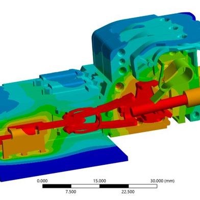 3D-FEM-Modelle sind detailliert, groß und rechenintensiv. Dank ROM und der Unterstützung von Cadfem ist es Wago gelungen, einen E-Shop für die Thermosimulation aufzubauen.  (Bild: WAGO)