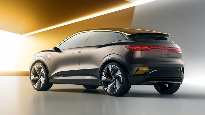 Das Konzeptfahrzeug hat Renault auf stolze 20-Zoll-Räder gestellt. (Bild: Renault)