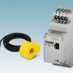 Bild 3: Differenz-Fehlerstrommodul – mit dem Modul „EV RCM“ von Phoenix Contact wird die normative Schutzanforderung an 6 mA DC-Fehlerstrom erfüllt. (Bild:  Phoenix Contact)