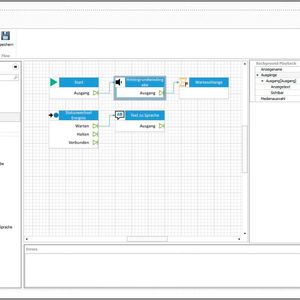 Der Flow trägt globale Variablen und Funktionen. Die Variablen und Funktionen werden auf der Hauptebene (kein Block ist ausgewählt) festgelegt. Jeder Block hat eigene Eigenschaften. Die Eigenschaften werden im rechten Bereich festgelegt, sobald die  Wahl auf einen bestimmten Block gefallen ist.(Bild:  ilogixx)