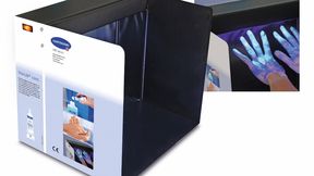 Die Trainingsbox erlaubt ein schnelles und nachhaltiges Training der Händedesinfektion.  (Bild: BODE Chemie)
